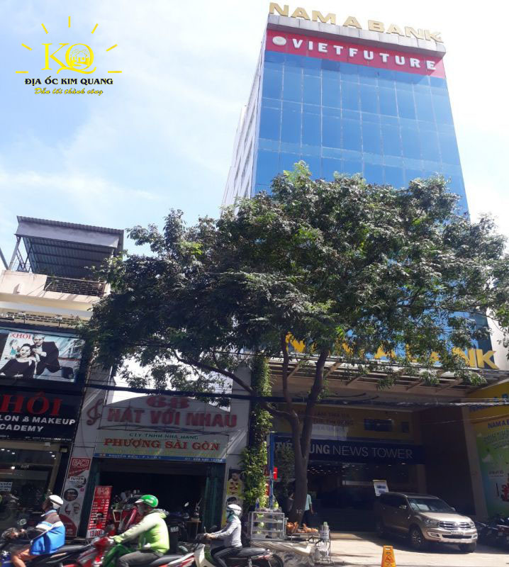 Hình chụp bao quát tòa nhà văn phòng bán đường Nguyễn Biểu quận 5.