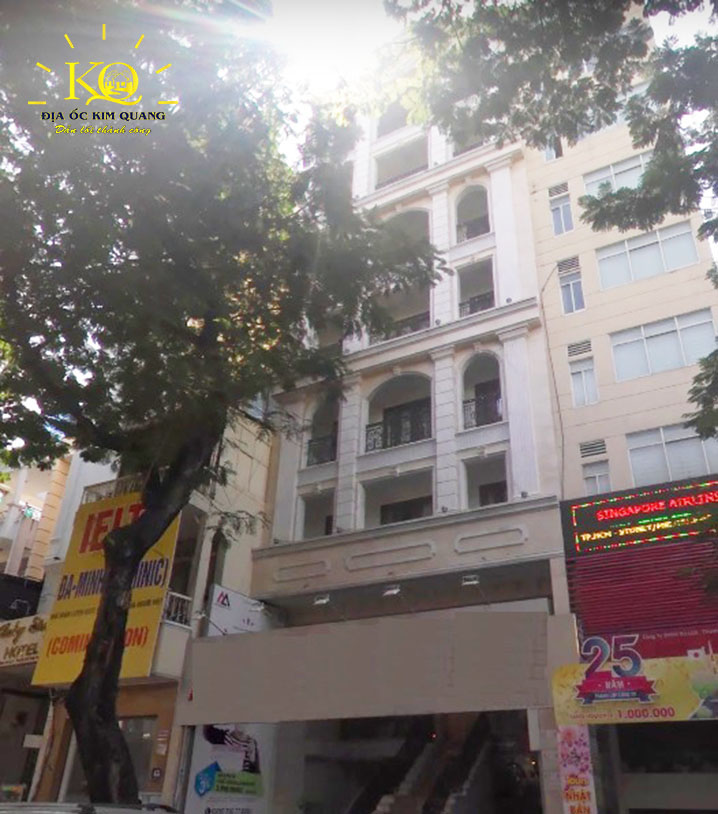 Hình chụp bao quát tòa nhà văn phòng bán đường Trương Định quận 3