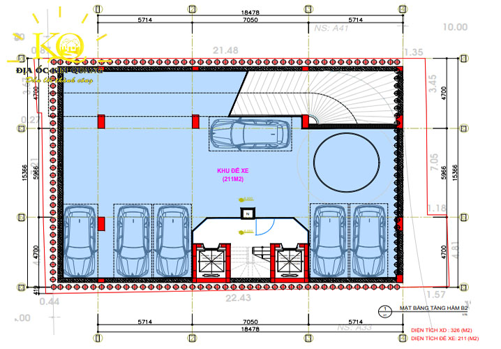 Mặt bằng tầng hầm B2 tòa nhà bán đường Bạch Đằng quận Tân Bình Mặt bằng tầng hầm B2 tòa nhà bán đường Bạch Đằng quận Tân Bình